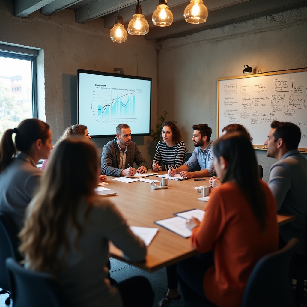 Participants attending the financial education workshop in a modern classroom setting